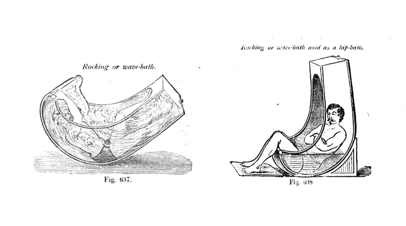 Illustration for article titled This Ridiculous Victorian-Era Rocking Bath Wasn't Just For Fun